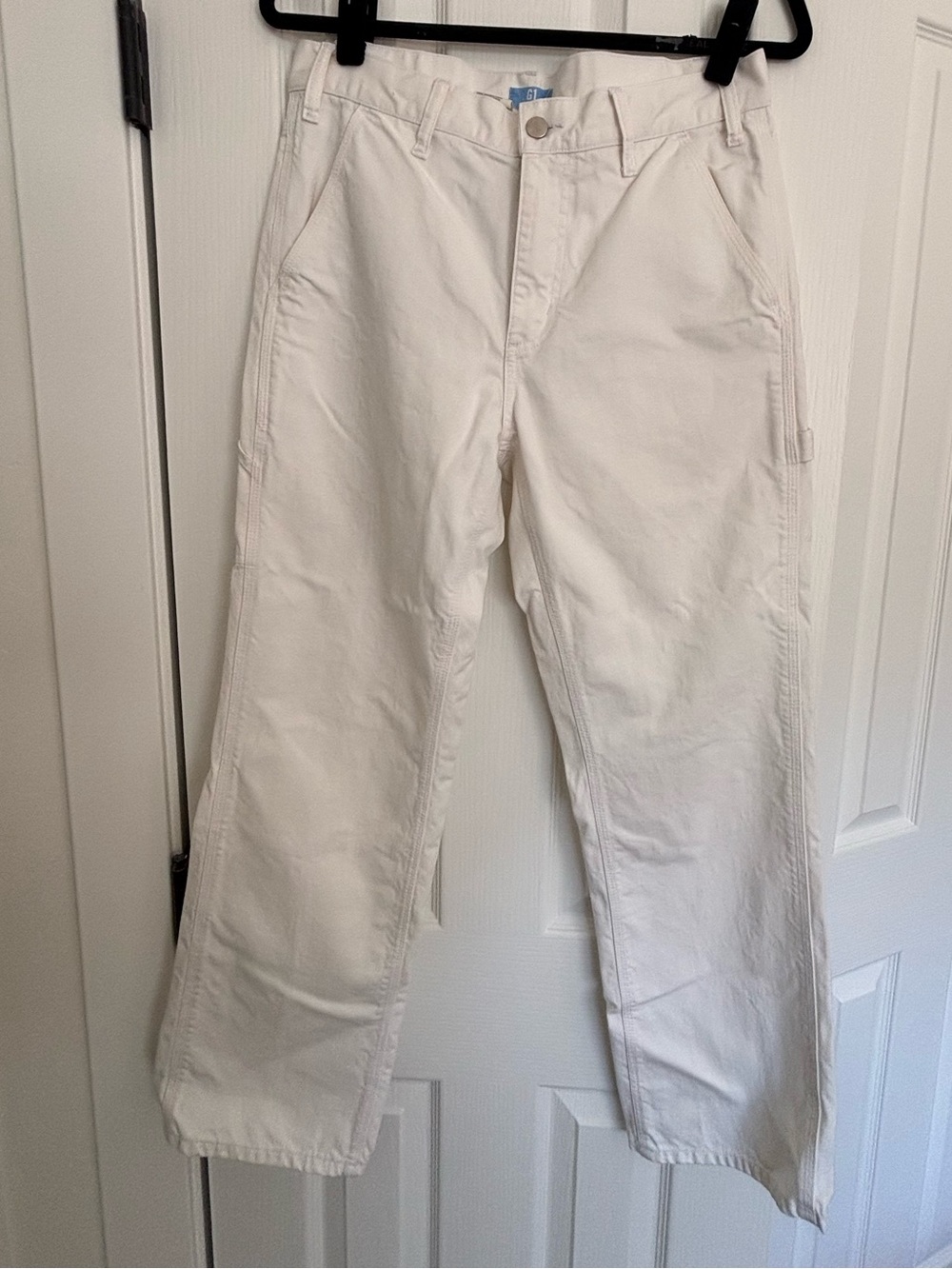 Straight Leg White Women’s Pants - Unbranded